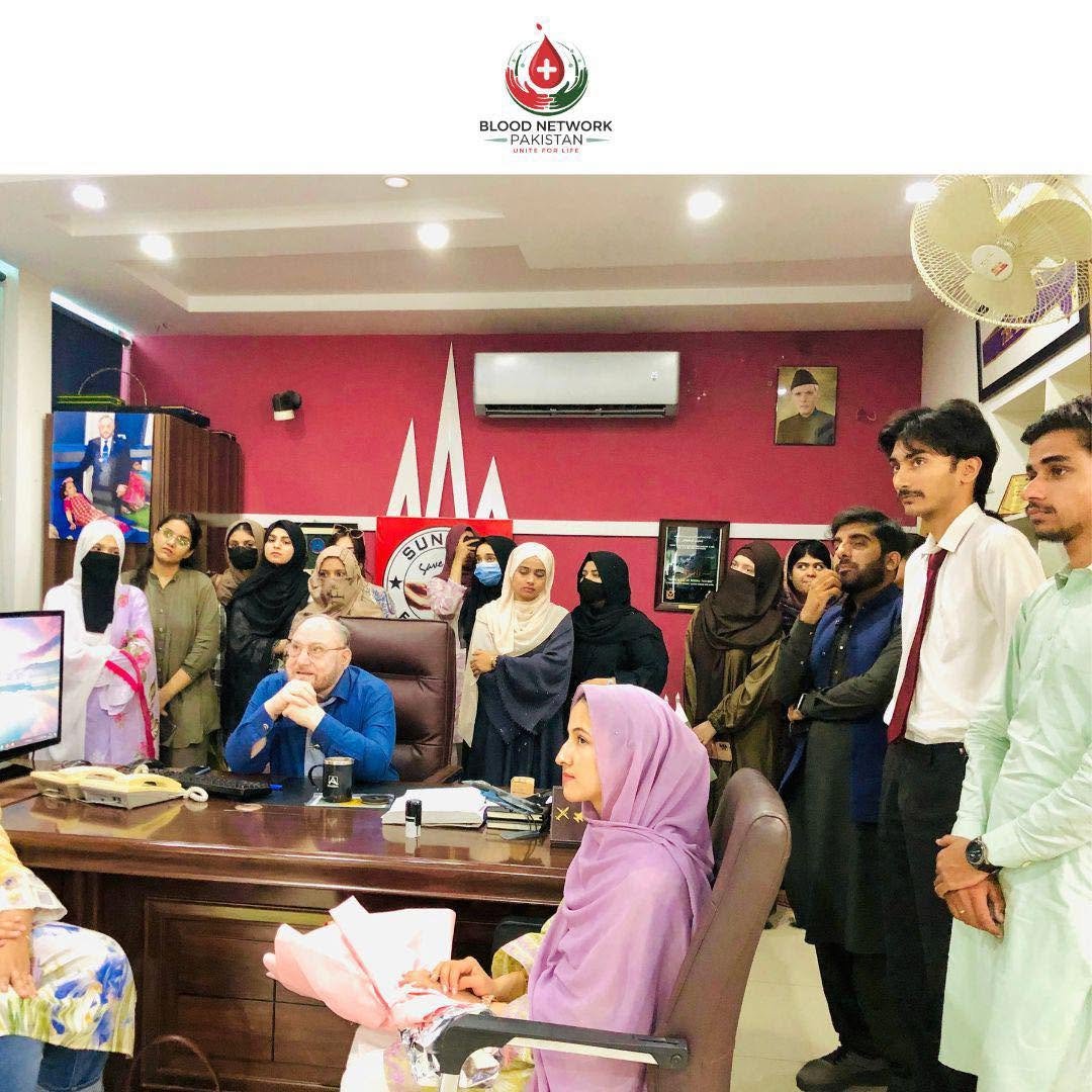 Public blood donation education session
